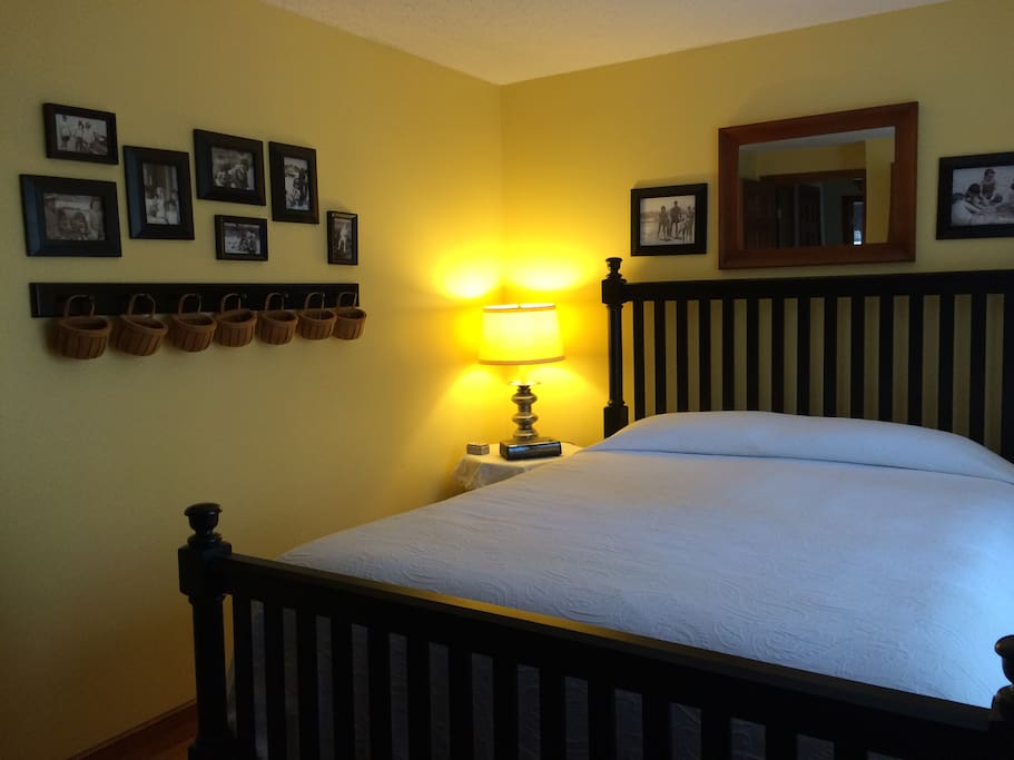Bright cape style room with LED TV