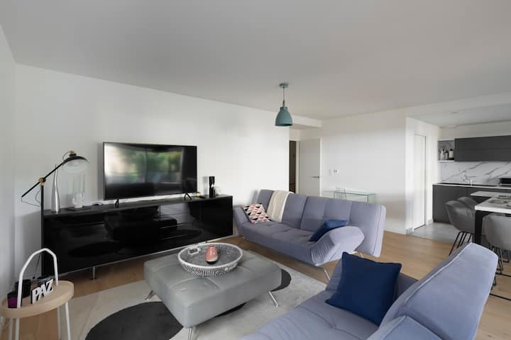 80 M² Apartamento ∙ 2 Habitaciones ∙ 4 Huéspedes - Chartres-de-Bretagne