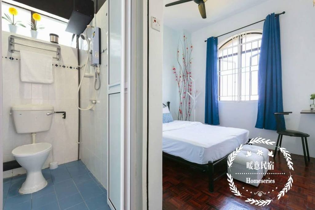 Master bedroom attached with bathroom and aircond provided