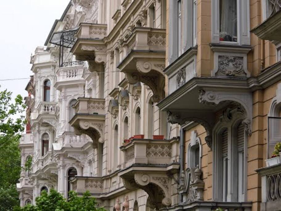 Wiesbadener Westend mit wunderschönem Altbau