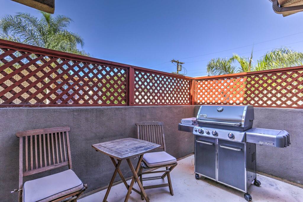 Grill out on the balcony and prepare a fresh meal for the group!