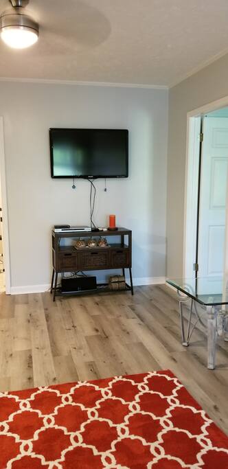 Large flat screen with Direct TV
