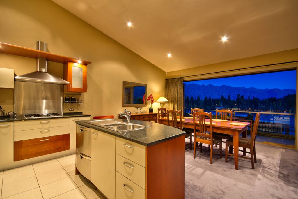 Kitchen and dining area