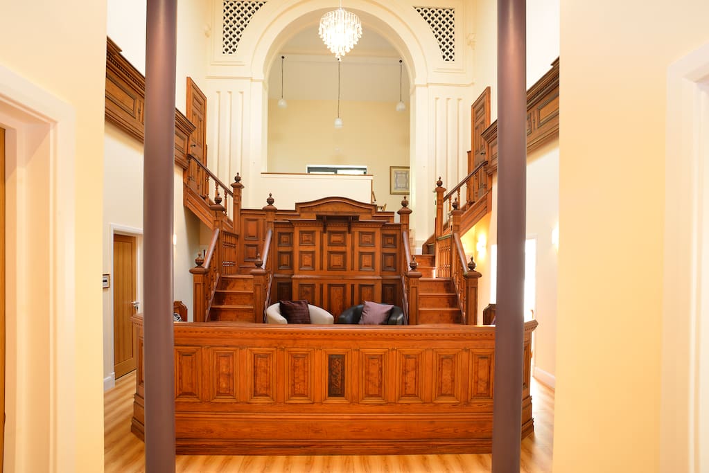Pulpit and seating area