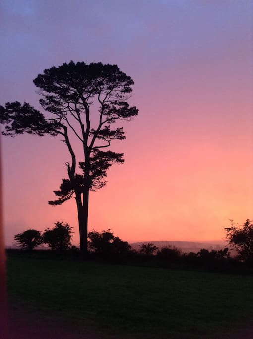 Sunset over Pendower