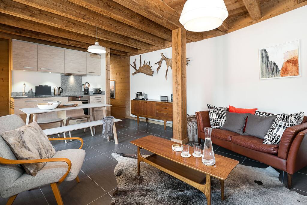 • Scandinavian-chic open plan living •