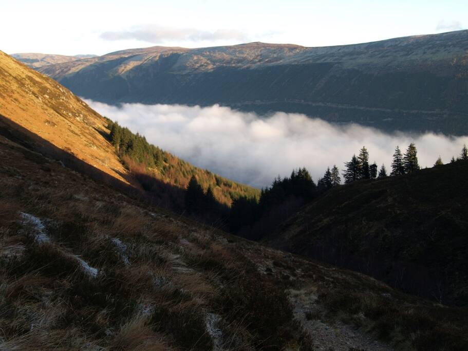 mists over Loch Lochy
