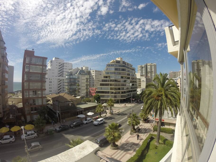 vista desde el balcón