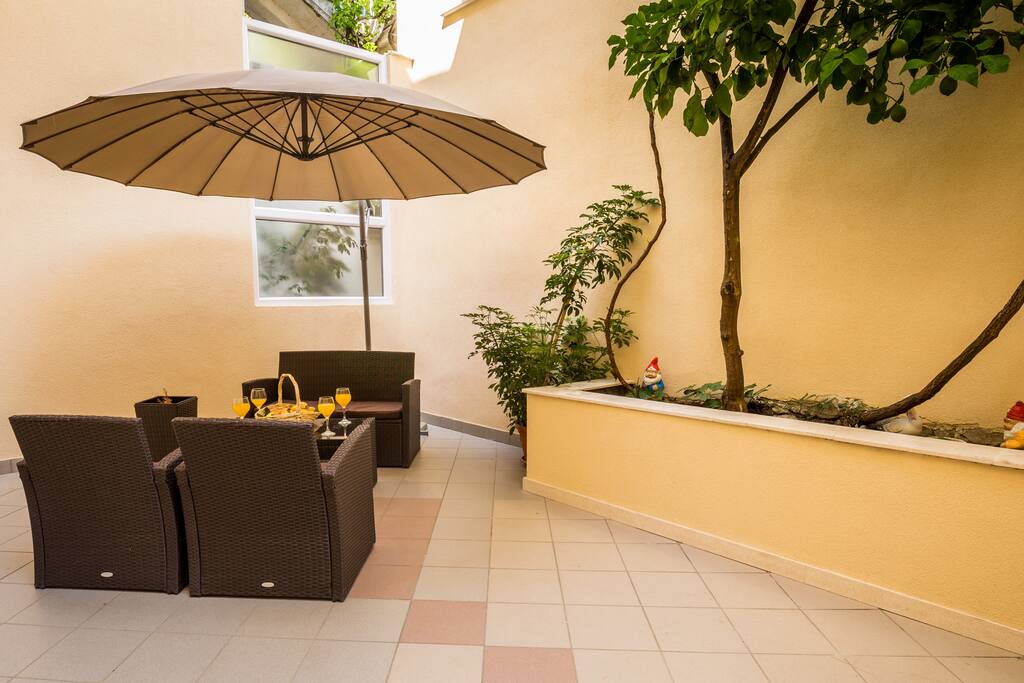 Big Private Second Terrace Behind Apartment, view from Rooms