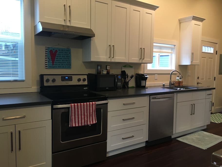 Fully equipped kitchen with all of the appliances and utensils you will need.