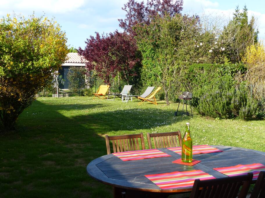 Vue de la cuisine sur le jardin