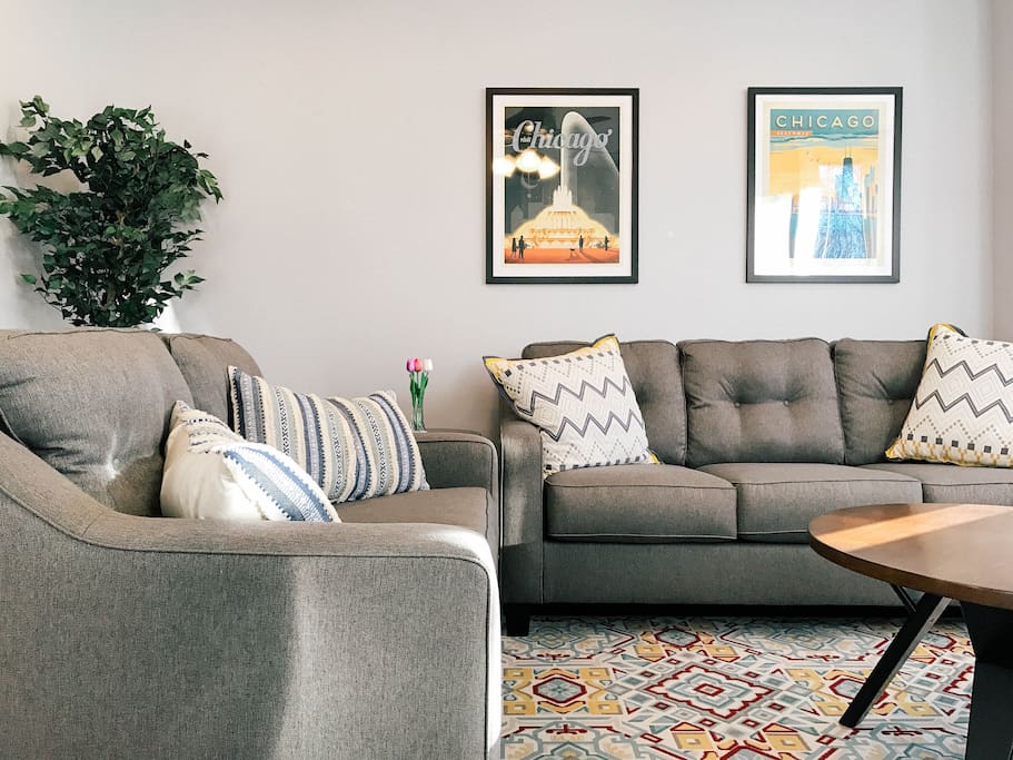Living room as you enter the apartment