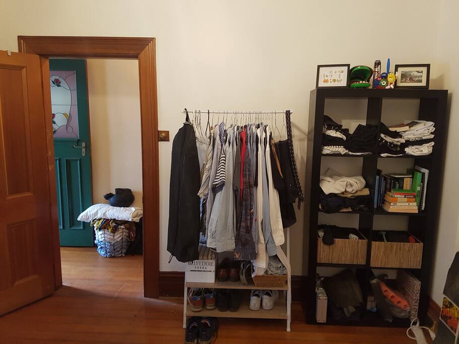 Racks / shelves - space will be cleared for all your things