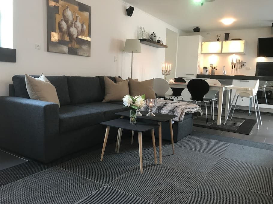 Stue med mulighed for ekstra opredning