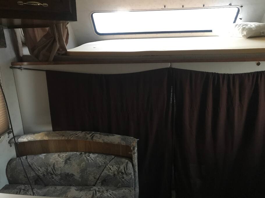 Top loft can fit 2 people.