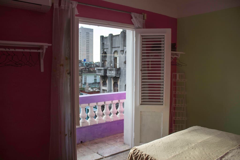 Access to balcony with natural lighting
