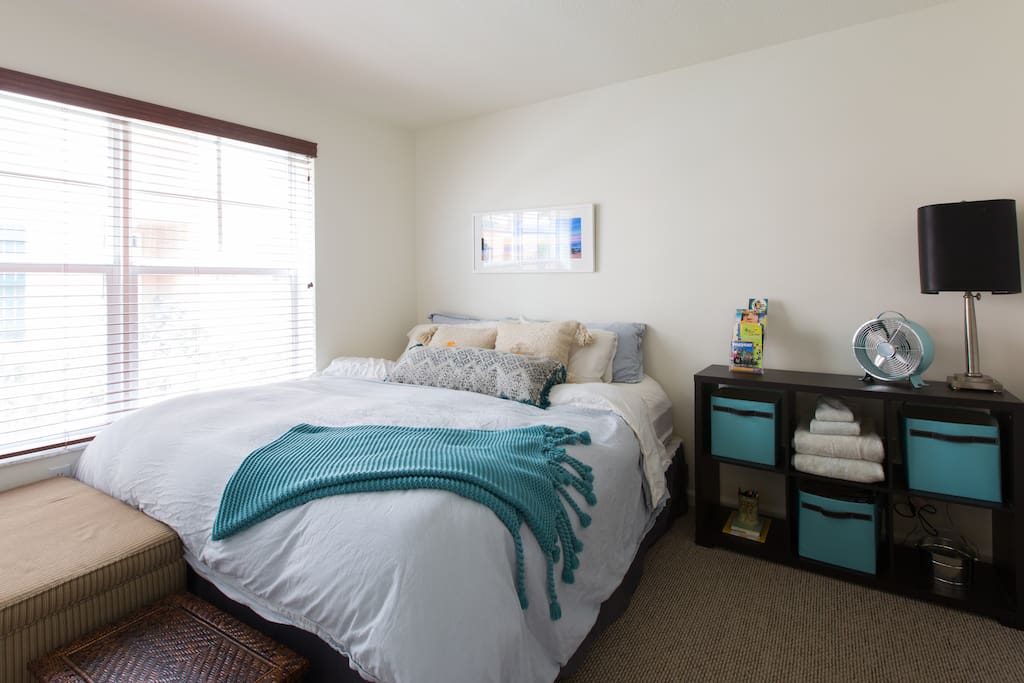 Ground floor guest room #1. Great for quick in and outs. Has its own attached restroom and closet.