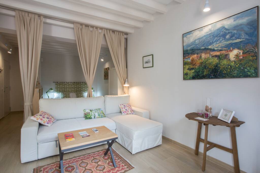 cosy living room and bedroom