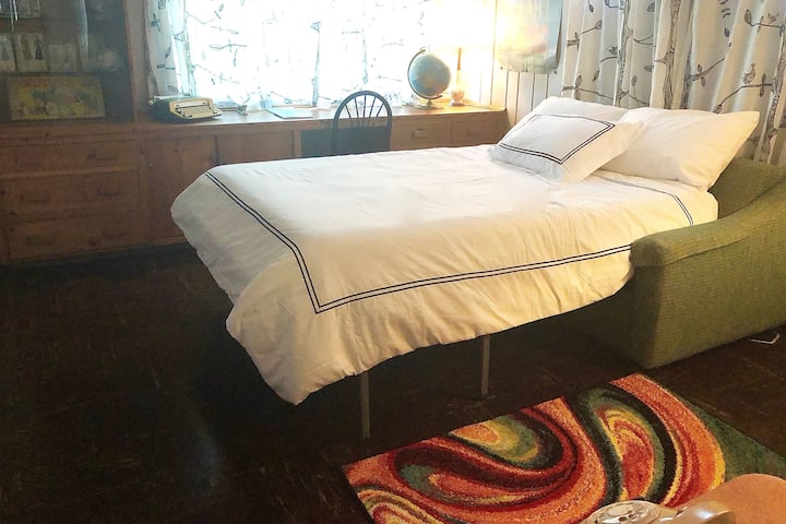 Sofa bed with extra pillow top mattress