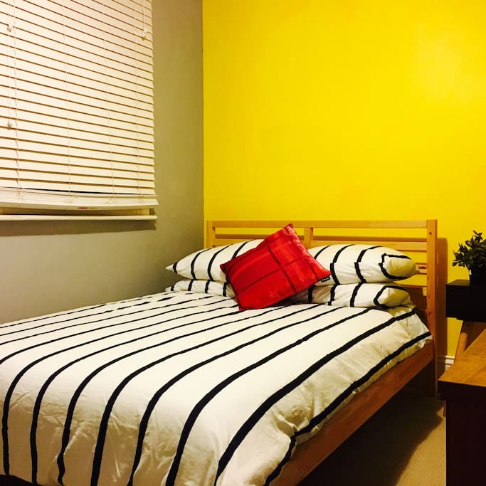 Sleep like a baby in a quiet noise free bedroom, with an extremely comfortable double bed