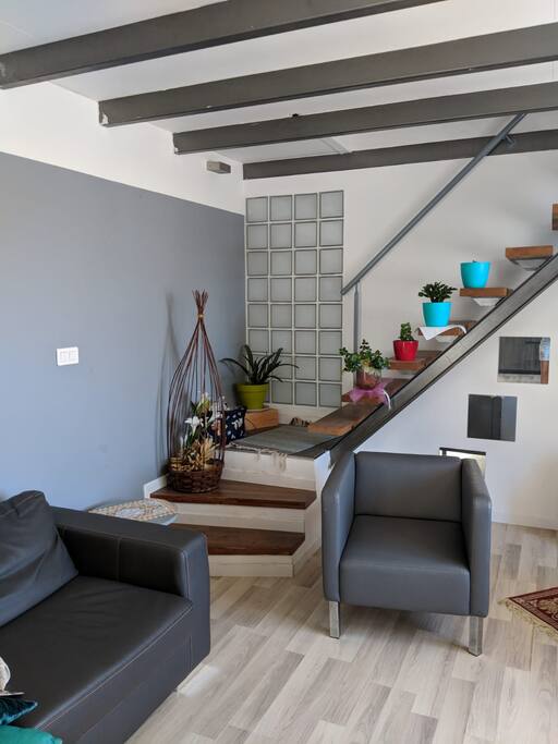 Escalier menant à l'espace nuit