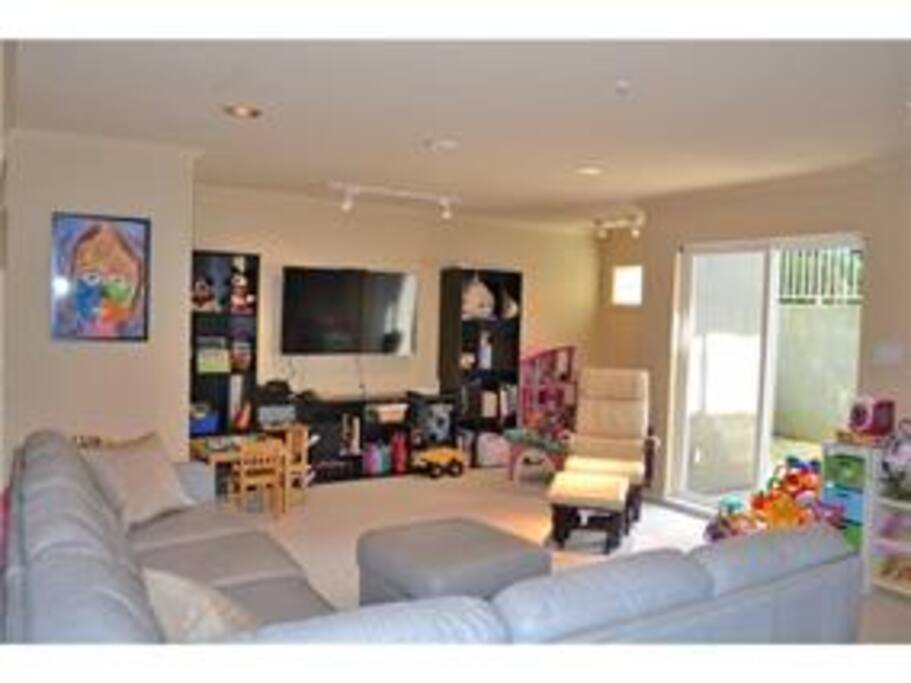 Living room area ( currently under renovations and will be changed from this photo with new paint and furniture (no toys)