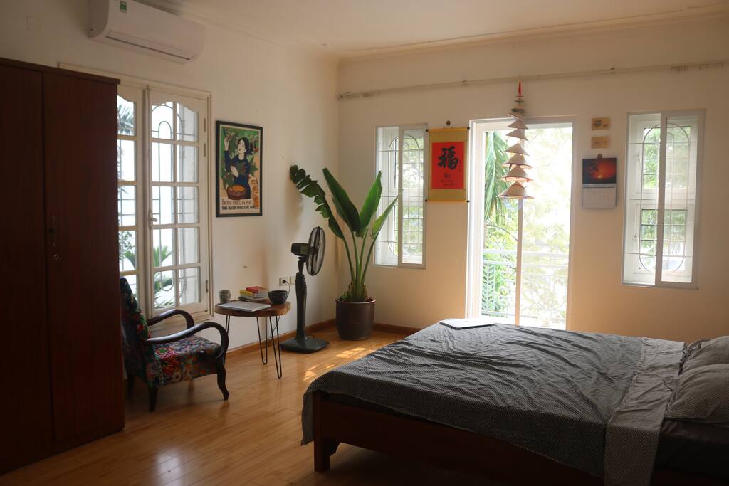 Private room with lake view balcony