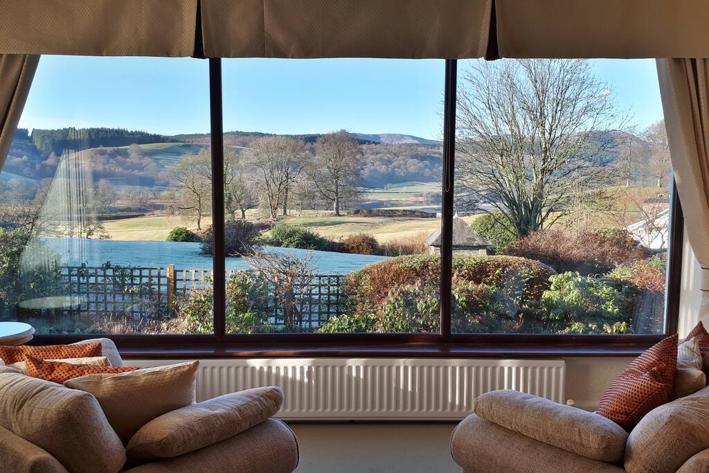 The view from Lakefield House main sitting room.