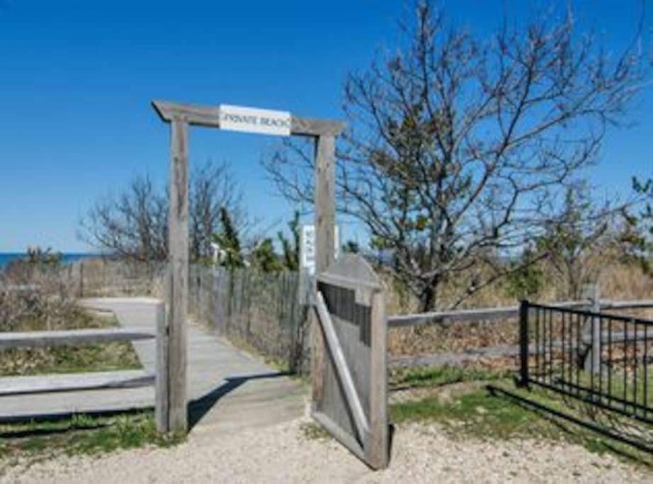 Private beach access