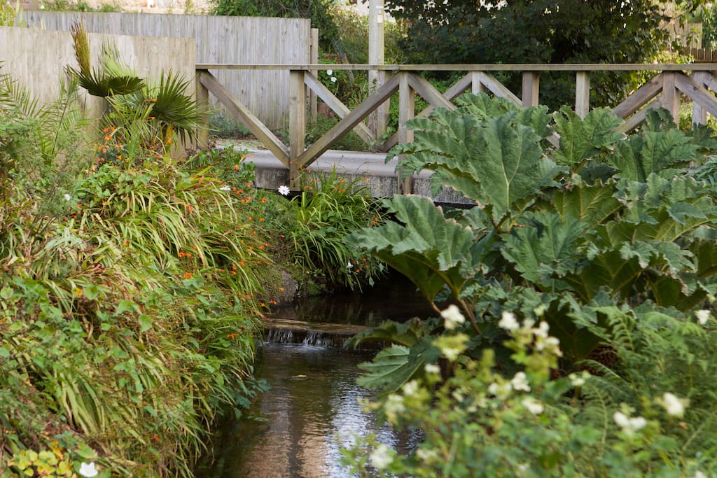 Cross the stream to access Riverside Cottage