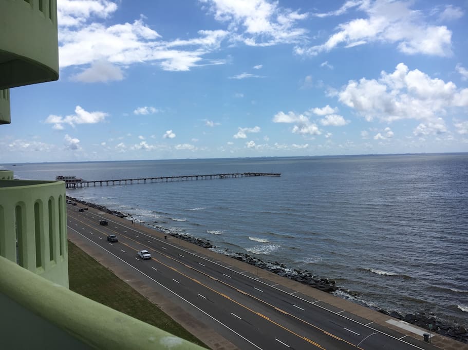 Located on the 10th floor, you will be amazed at the view. Watch the pelicans soar by the balcony.