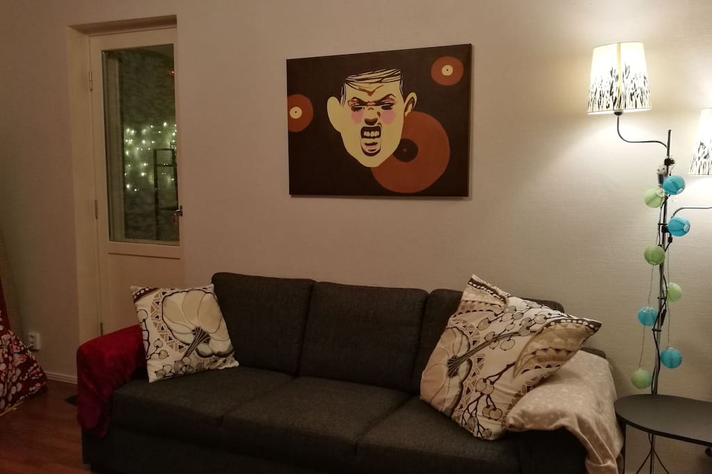 Winter time :) Livingroom sofa for 3.