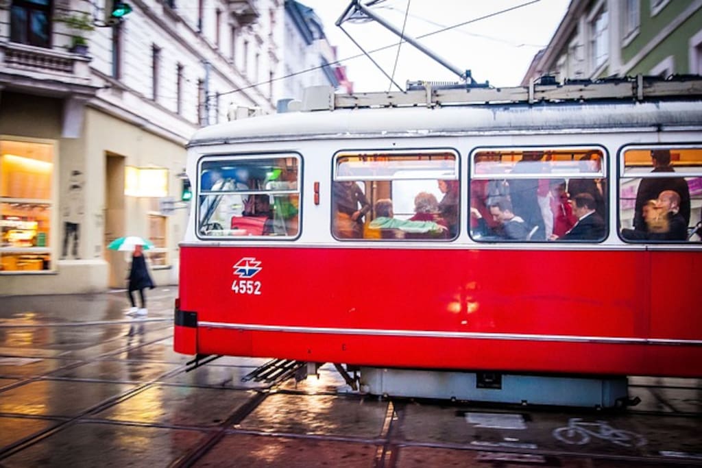 Simply going in old vienna tram is a great experience!