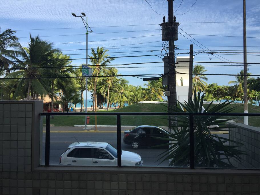 Vista da portaria do prédio