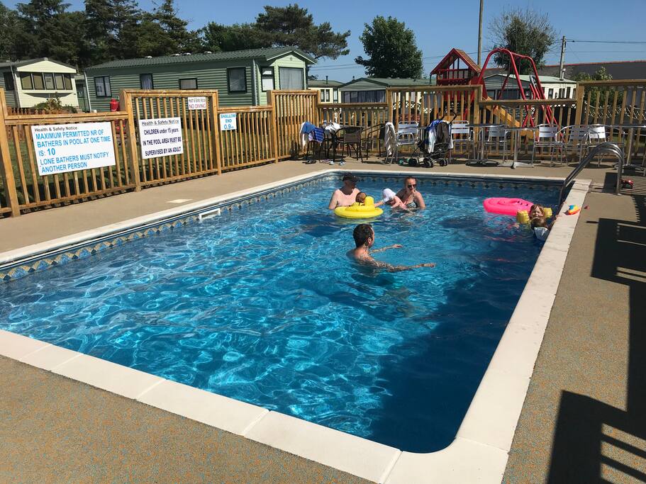 Heated outdoor pool