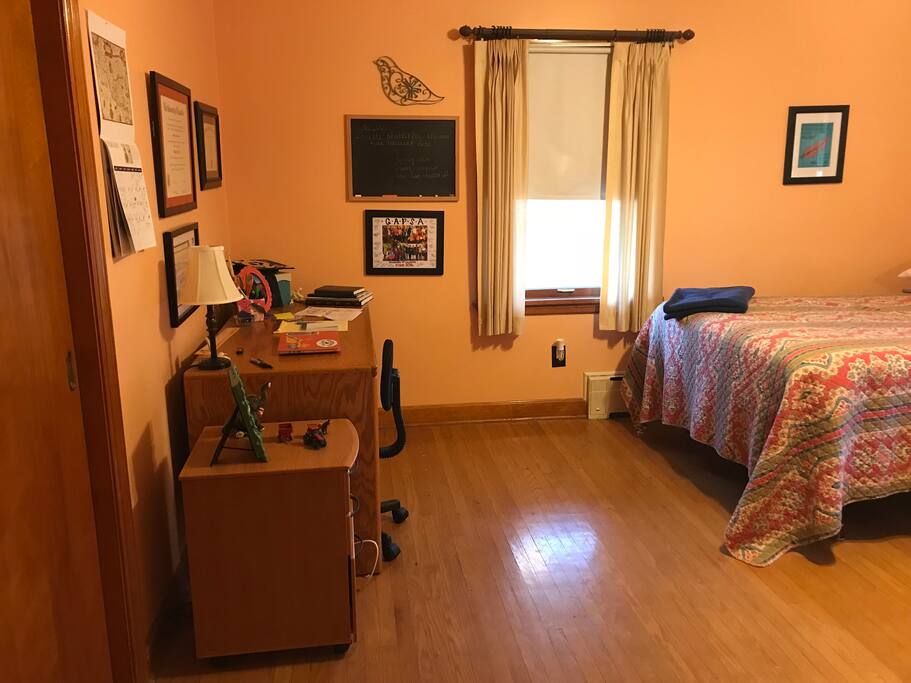End of bed plus desk in Bedroom #1