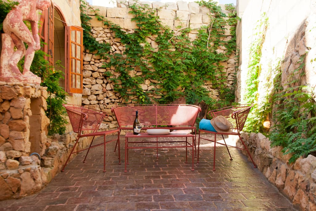 Outside lounge area