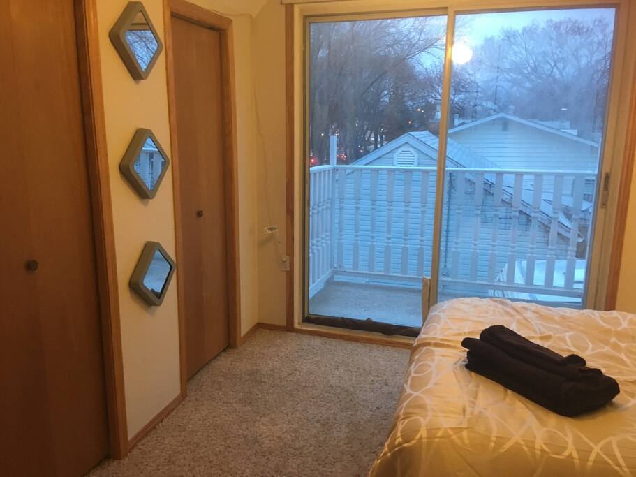 Sliding doors to deck