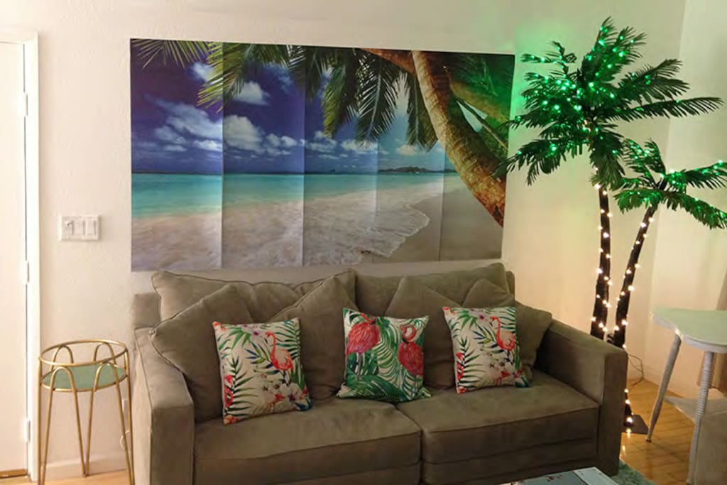 Life is a beach living room