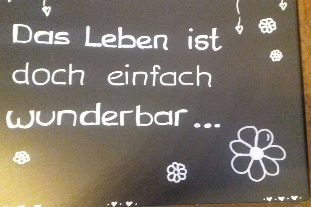 Bei uns zu sein---