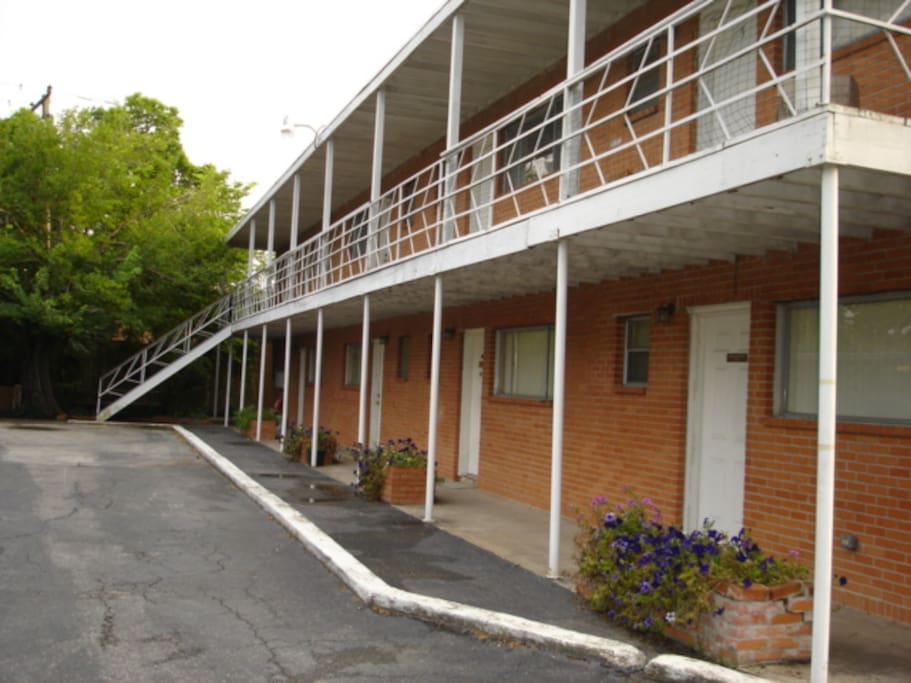 Two story apartment building
