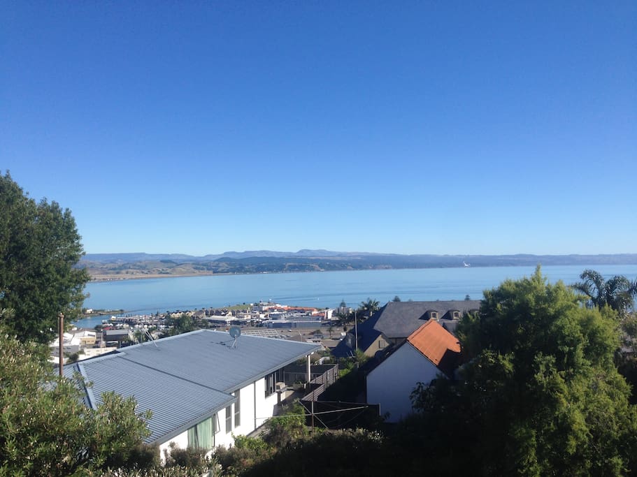 Out over the bay