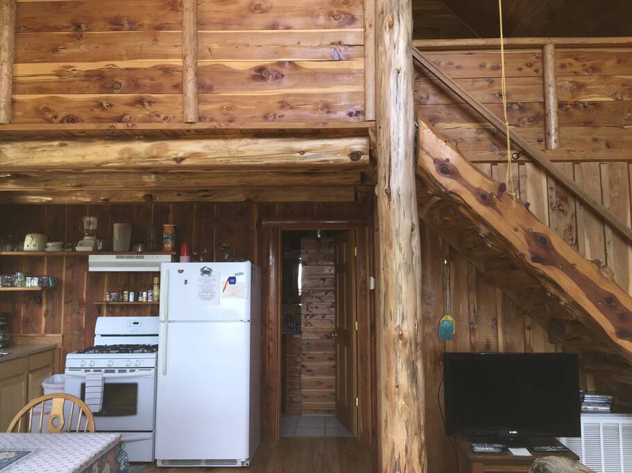 Full Bathroom and Private Queen Bedroom on main floor
