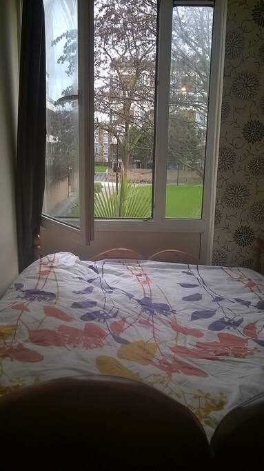 this is the view you get from the bedroom - the estate's garden