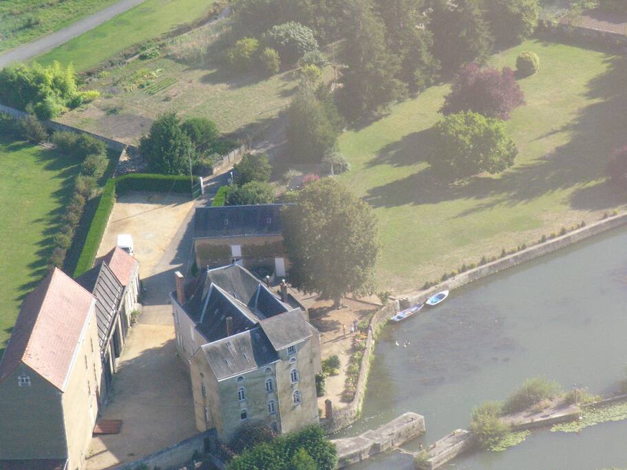 La propriété vue d'avion