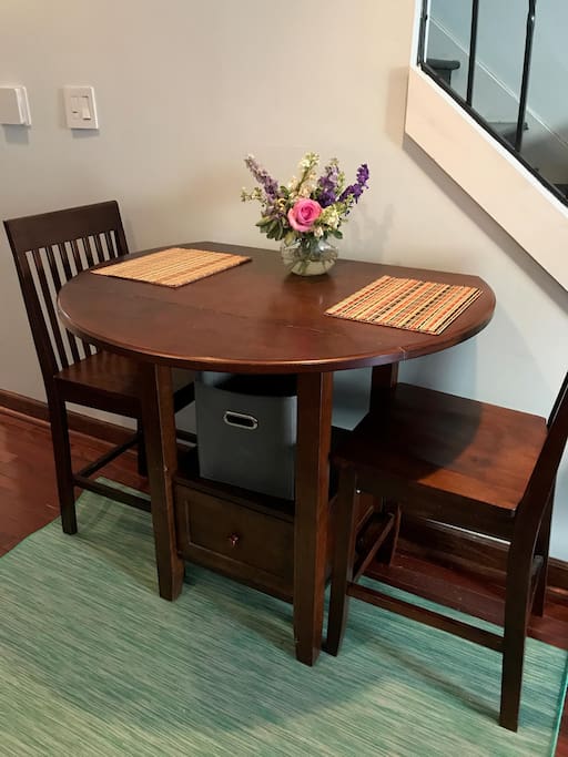 Dining table.
