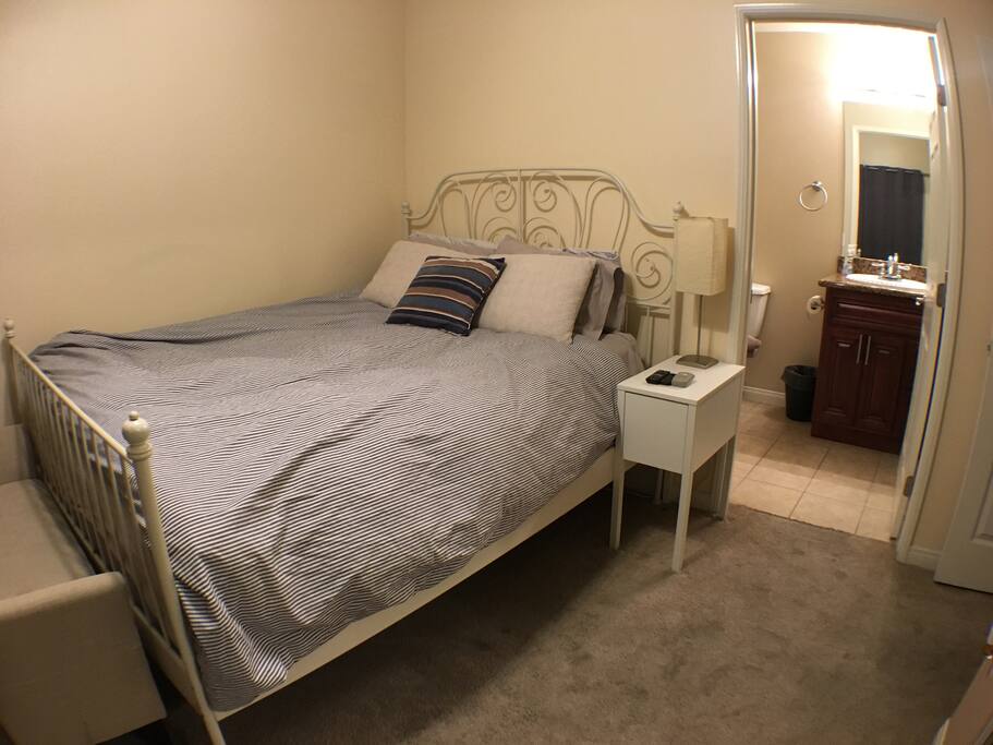 The Bedroom with attached bathroom and balcony.