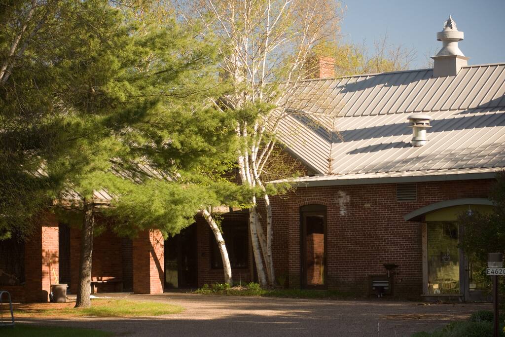 Main entrance to the Creamery building