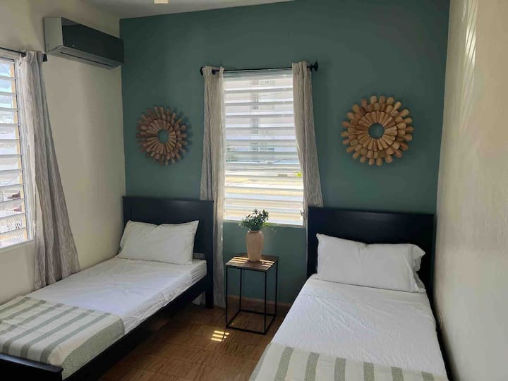 Two twin beds 