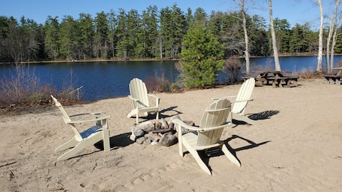 Secluded Wooded Waterfront Home Near Lake Winn.